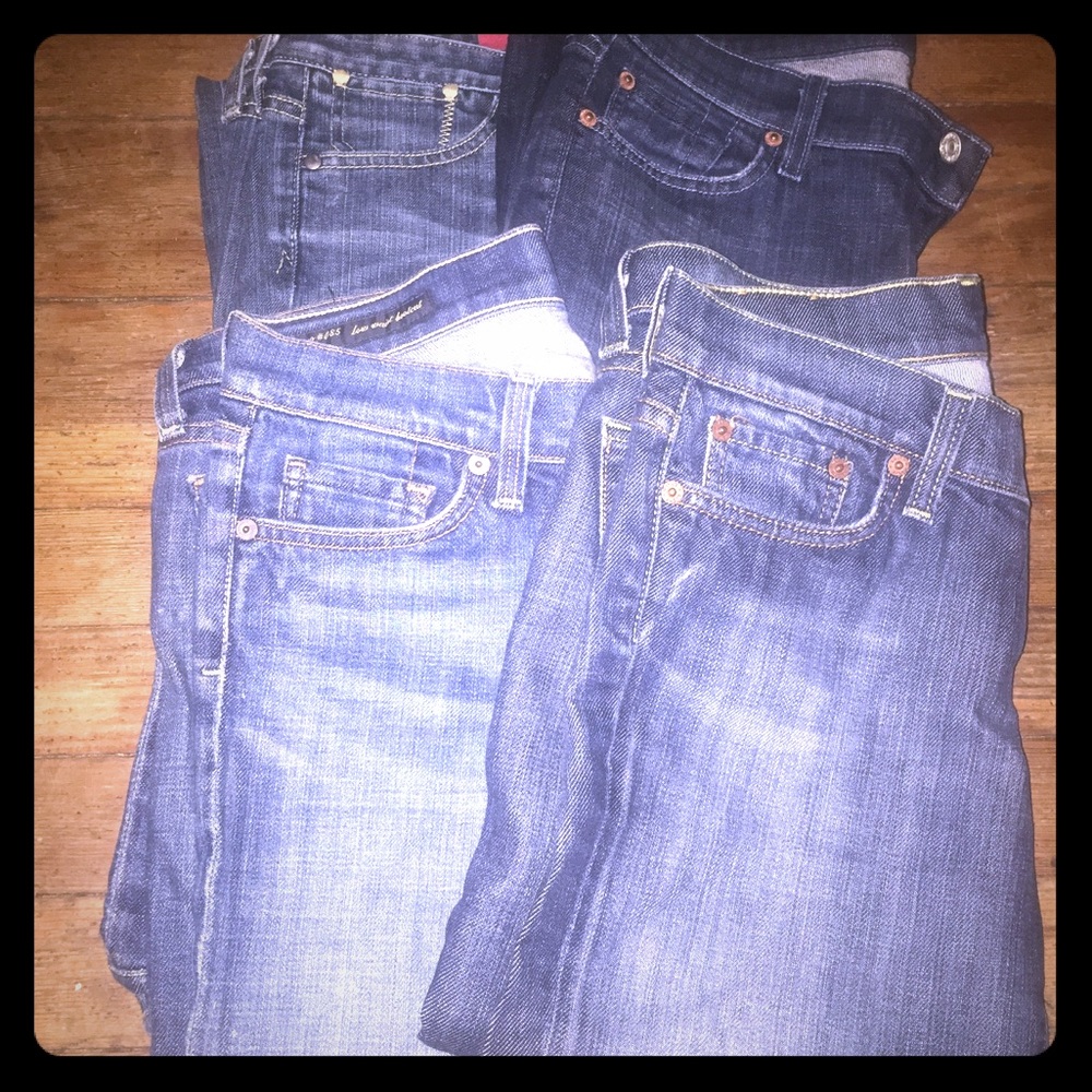 Designer Jeans bundle 4-pair- 7FAM,Lucky,Citizens+
